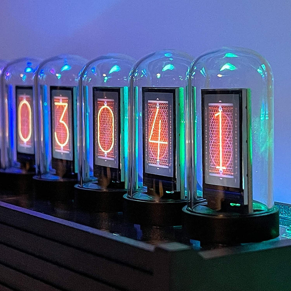 RGB LED Tube Vintage Digital Clock